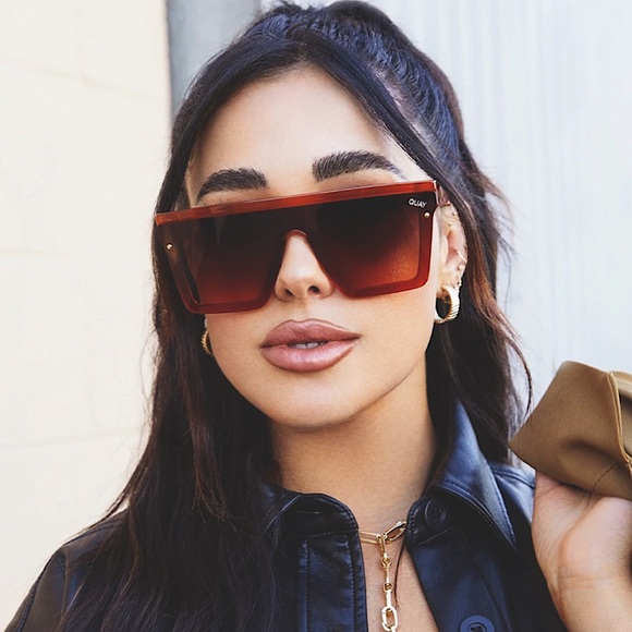 Quay Hindsight Sunglasses in Brown NEW Rare! ReAD* Quay Hindsight black purple fade sunglasses  main image 3